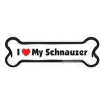 Load image into Gallery viewer, "I Love My Schnauzer" Bone Magnet