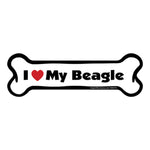Load image into Gallery viewer, "I Love My Beagle" Bone Magnet