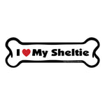 Load image into Gallery viewer, "I Love My Sheltie" Bone Magnet