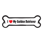 Load image into Gallery viewer, "I Love My Golden Retriever" Bone Magnet