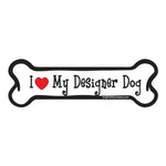 Load image into Gallery viewer, "I Love My Designer Dog" Bone Magnet