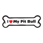 Load image into Gallery viewer, "I Love My Pit Bull" Bone Magnet