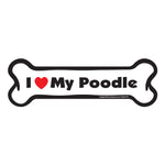 Load image into Gallery viewer, "I Love My Poodle" Bone Magnet