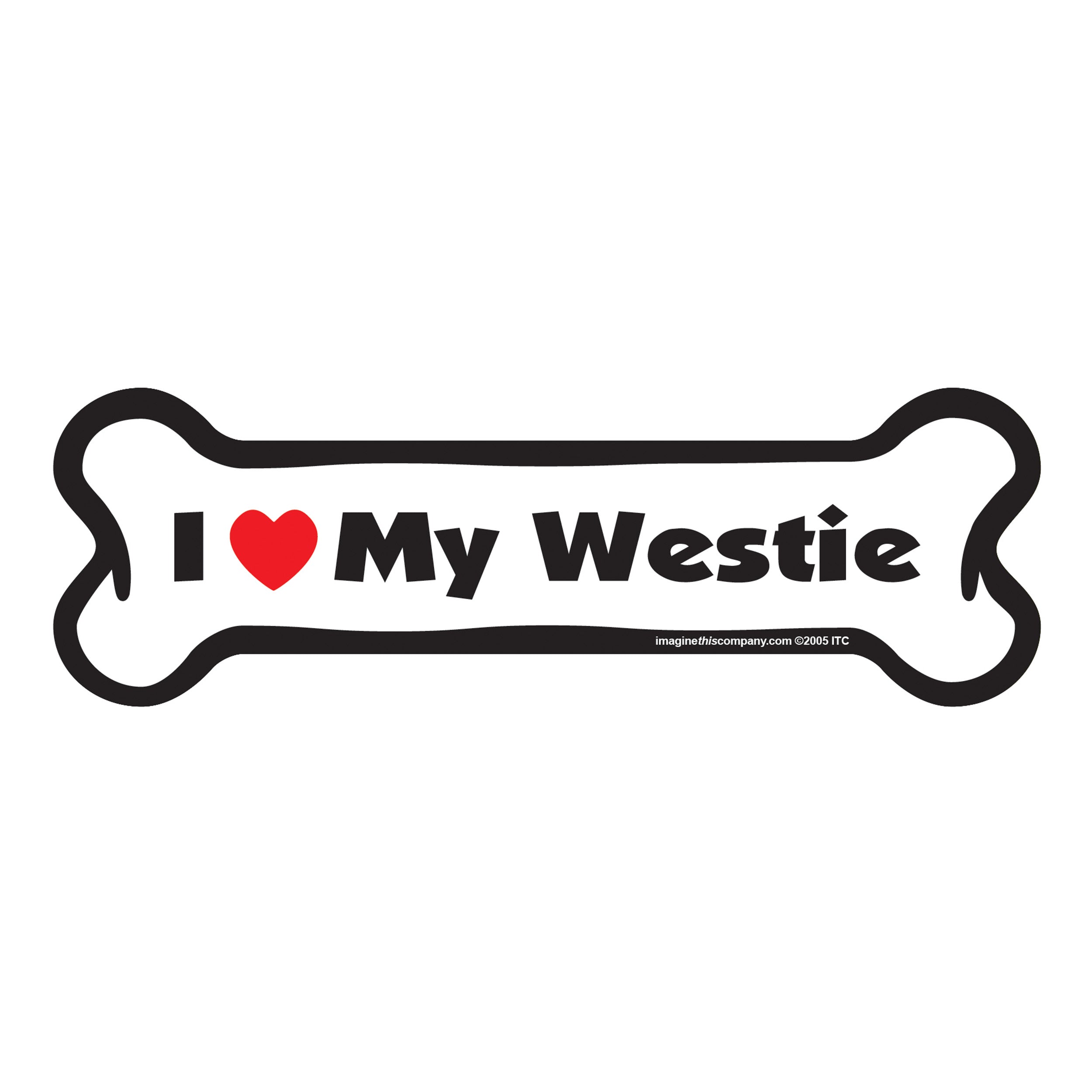Westie Bone Magnet