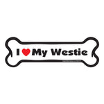 Load image into Gallery viewer, "I Love My Westie" Bone Magnet
