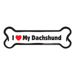 Load image into Gallery viewer, "I Love My Dachshund" Bone Magnet