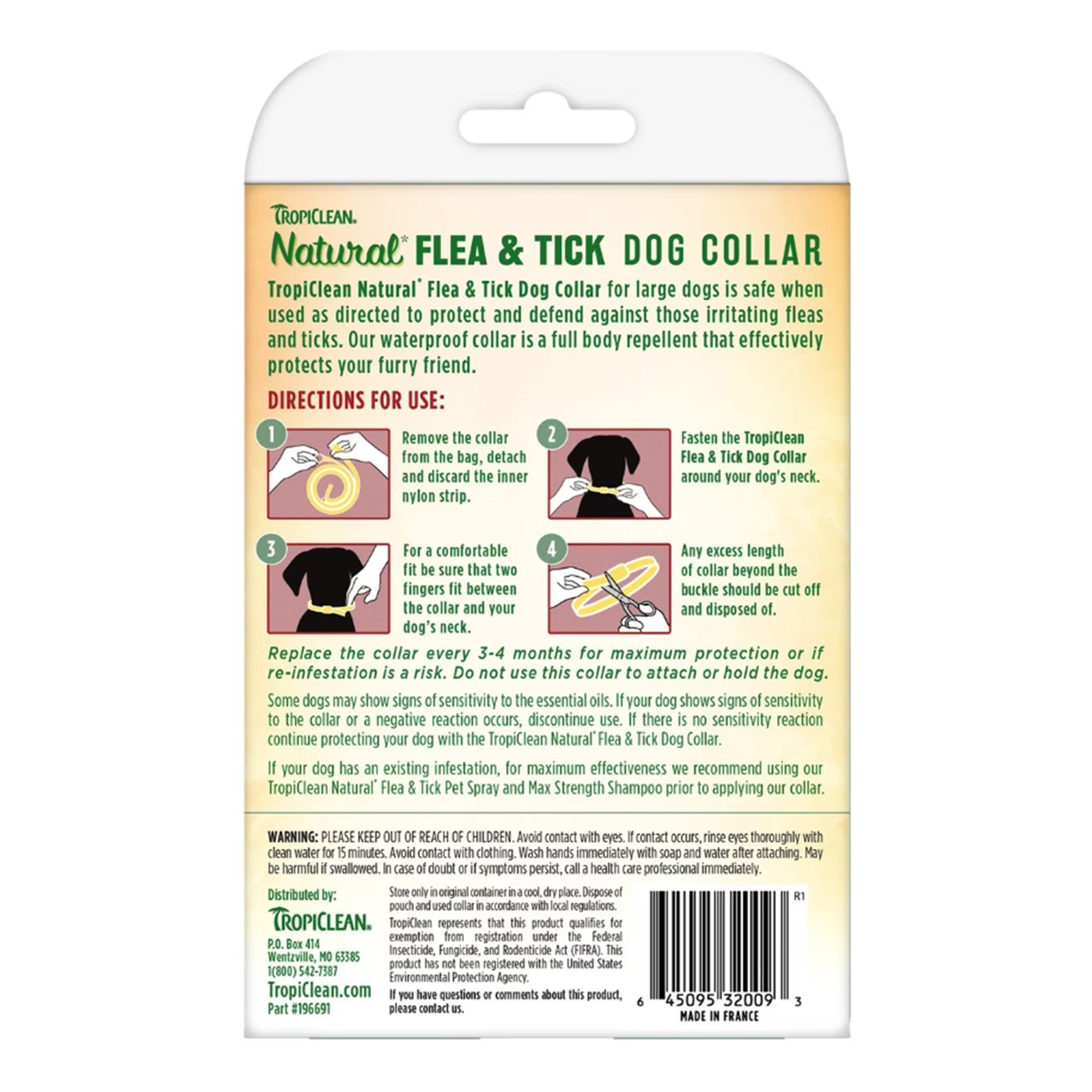 TROPICLEAN NATURAL FLEA & TICK SPOT ON TREATMENT MEDIUM DOG 3CT