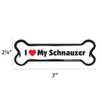 Load image into Gallery viewer, "I Love My Schnauzer" Bone Magnet