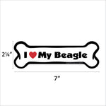 Load image into Gallery viewer, "I Love My Beagle" Bone Magnet