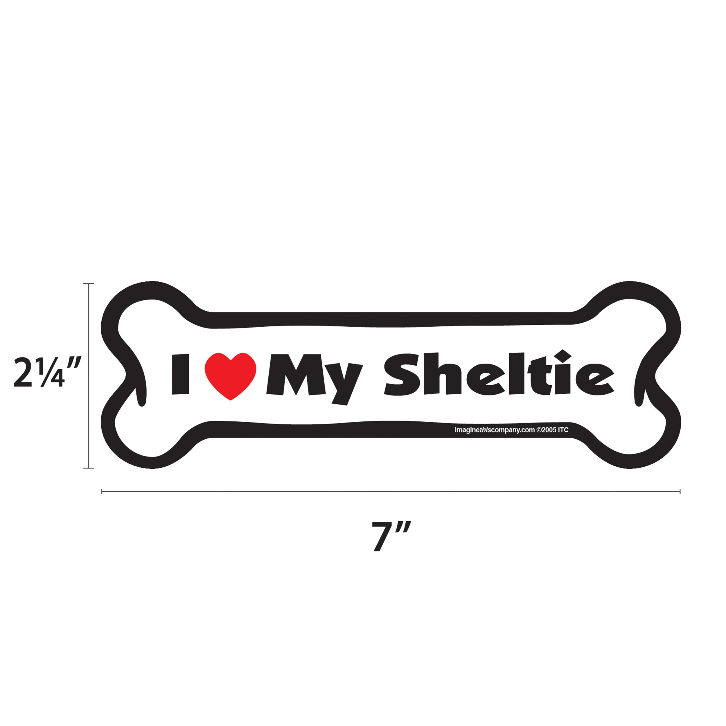 Sheltie Bone Magnet