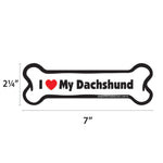 Load image into Gallery viewer, "I Love My Dachshund" Bone Magnet