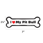 Load image into Gallery viewer, "I Love My Pit Bull" Bone Magnet