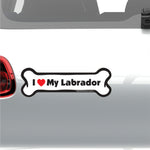 Load image into Gallery viewer, "I Love My Labrador" Bone Magnet