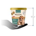 Load image into Gallery viewer, NaturVet Skin &amp; Coat Plus Breath Aid Soft Chews Skin &amp; Coat Supplement for Dogs, 70 count

