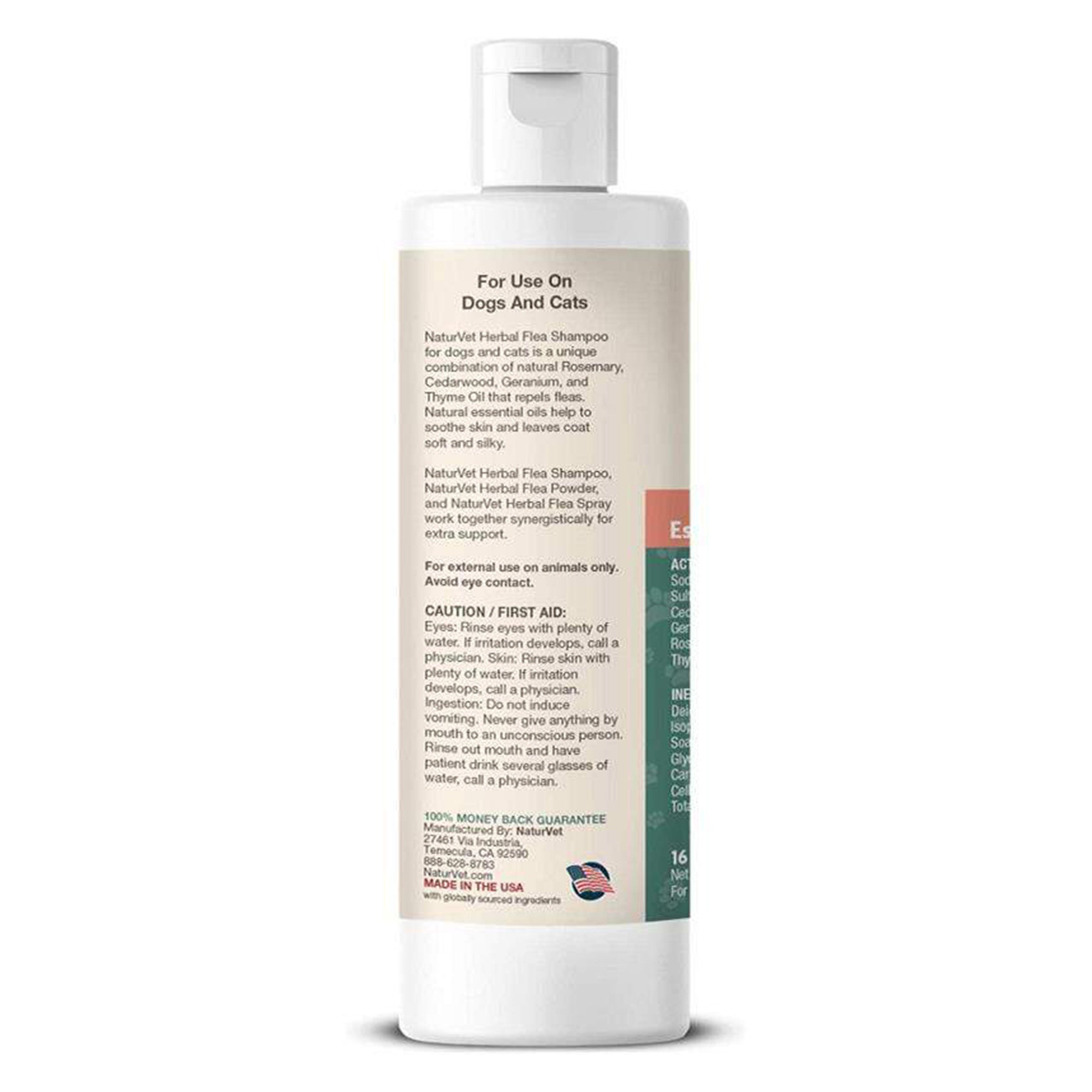 NaturVet Herbal Shampoo For Pets, 16-oz Bottle