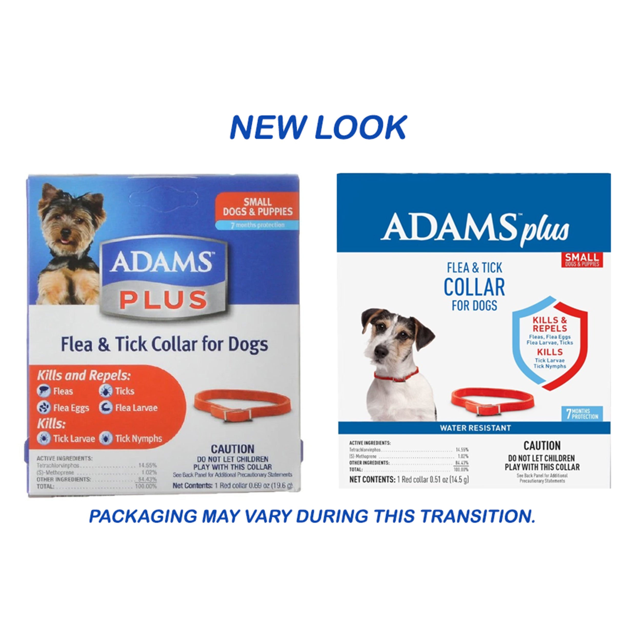 Adams Flea & Tick Collar for Dogs, Extra Small/Toy & Small Breeds, 1 Collar (7-mos. supply)