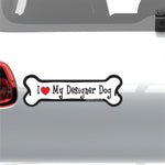 Load image into Gallery viewer, "I Love My Designer Dog" Bone Magnet