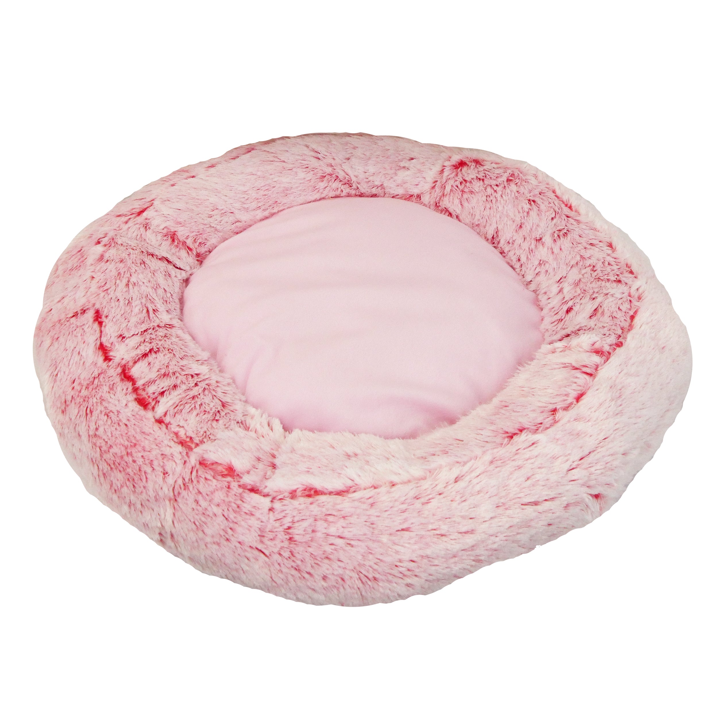 Soft Plush Faux Fur Doughnut bed 2-Colors