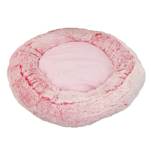 Soft Plush Faux Fur Doughnut bed 2-Colors
