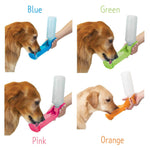 Load image into Gallery viewer, Guardian Gear Handi-Drink Water Dispenser for Pets, Golden Retriever drinking from Guardian Gear water bottle,  easy to use, portable for dogs of all sizes, perfect for hiking and travel, Perfect for large and small dogs
