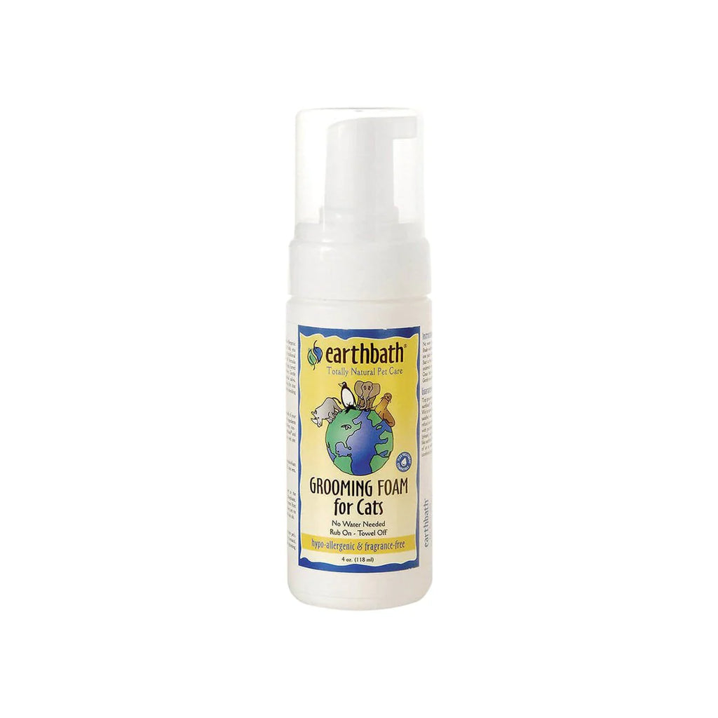Earthbath Hypo-Allergenic Grooming Foam for Cats, 4-fl oz bottle