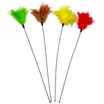 Load image into Gallery viewer, Feather Teaser Wand Cat Toy, 26-in
