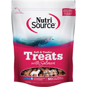 Nutrisource Dog Soft Tender Treat Salmon 6OZ