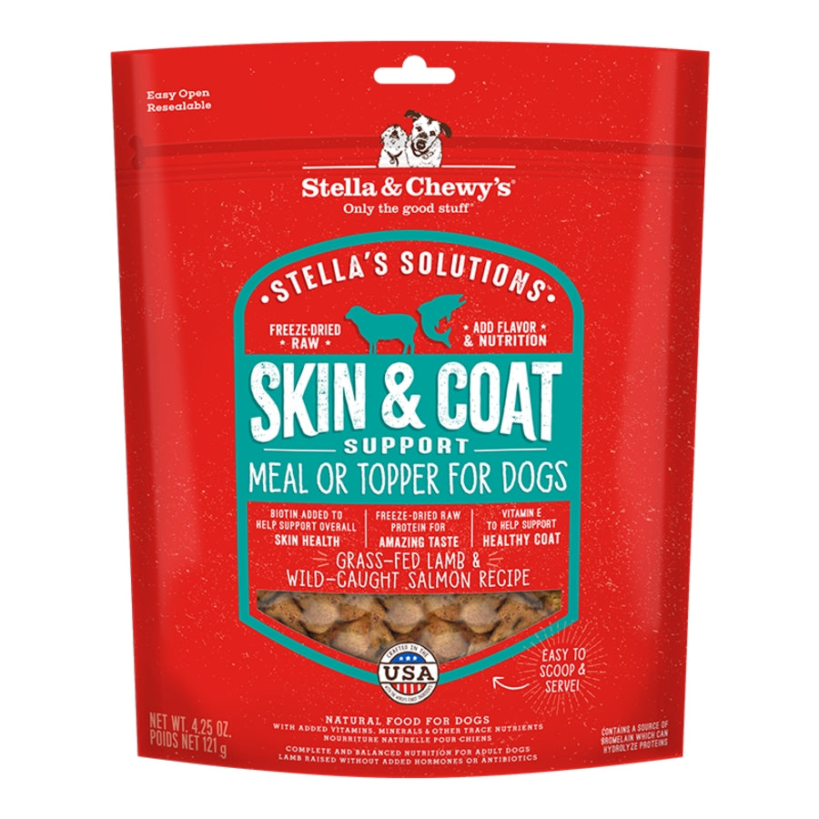 STELLA & CHEWY'S Dog Solutions Skin & Coat Support Lamb & Salmon 4.25OZ