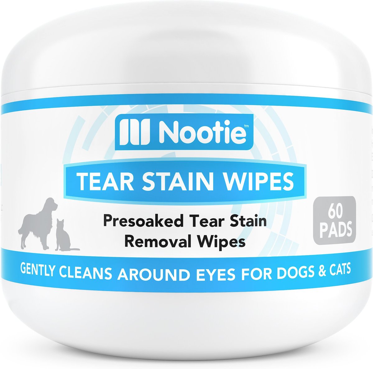Nootie Tear Stain Removal Wipes, 60 count