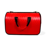 Load image into Gallery viewer, AmyLovesBags Rose Red &amp; Burnt Umber Carrier for Cats and Small Dogs
