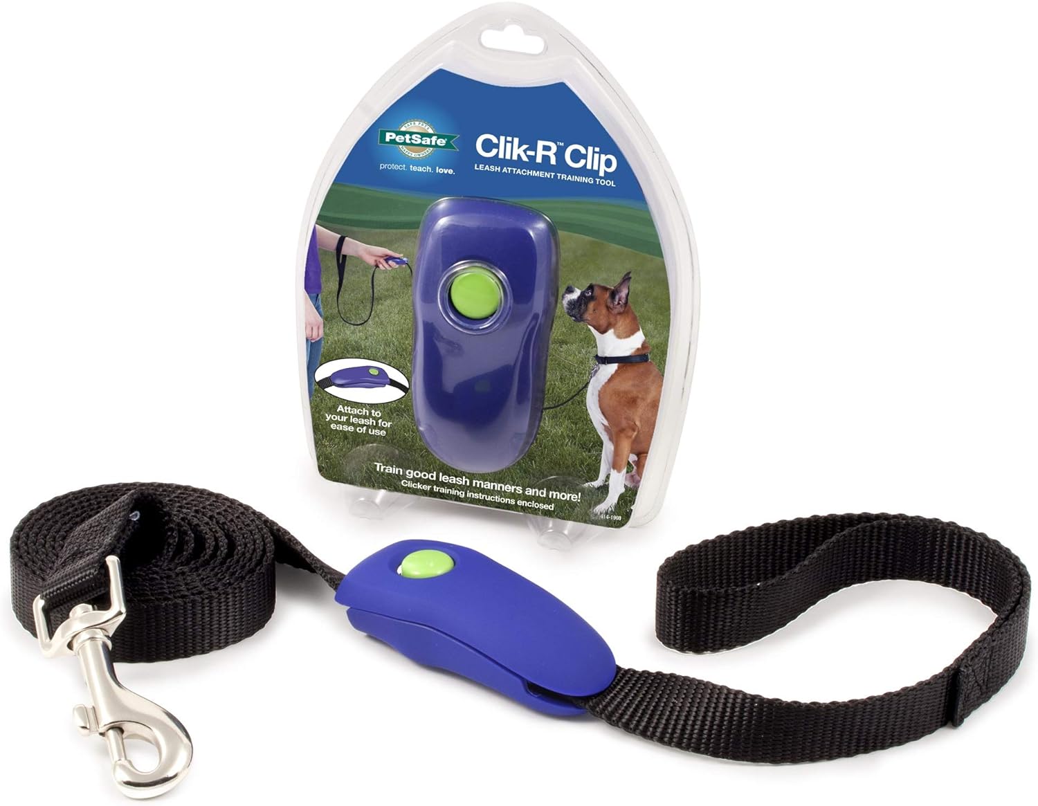 PetSafe Clik-R Clip Training System, Trainer Clicker for Dogs, Attaches to Lead
