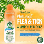 Load image into Gallery viewer, TropiClean Maximum Strength Natural Flea &amp; Tick Dog Shampoo, 20-oz bottle
