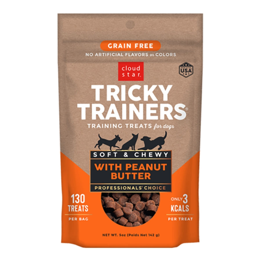 CLOUD STAR Dog Tricky Trainer Grain Free Chewy Peanut Butter 5OZ