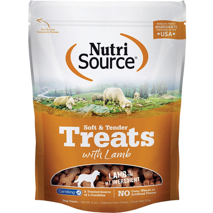 NUTRISOURCE DOG SOFT TENDER TREAT LAMB 6OZ