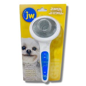 JW Pet Soft Pin Slicker Brush, Small