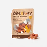 Load image into Gallery viewer, Biteology Chicken Wrapped Calcium Bone Chews for Dogs, 10oz
