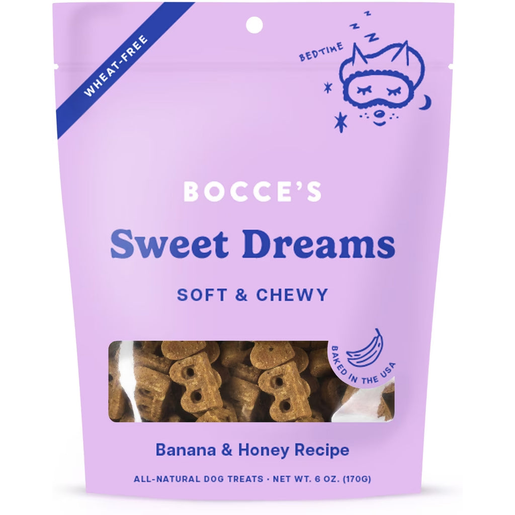 Bocce's Bakery Dailies Sweet Dreams Bananas + Honey Recipe Dog Treats, 6-oz