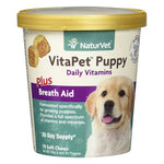 Load image into Gallery viewer, NaturVet VitaPet Puppy Plus Breath Aid Soft Chews Multivitamin for Dogs, 70 count
