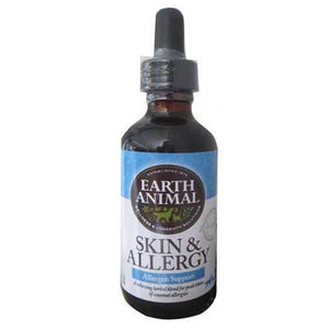 Earth Animal Natural Remedies Allergy & Skin Liquid Herbal Allergy Supplement for Dogs & Cats, 2-oz bottle