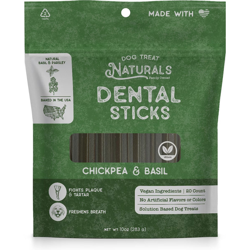 Dental Sticks Chickpea & Basil Dog Treats, 20 count