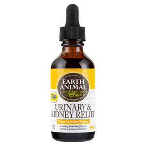 Earth Animal Natural Remedies Urinary & Kidney Relief Liquid Homeopathic Supplement for Dogs & Cats, 2-oz bottle