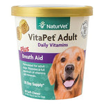 Load image into Gallery viewer, NaturVet VitaPet Adult Plus Breath Aid Soft Chews Multivitamin for Dogs, 60 count
