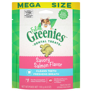 Greenies Feline Savory Salmon Flavor Adult Cat Treats 4.6 OZ