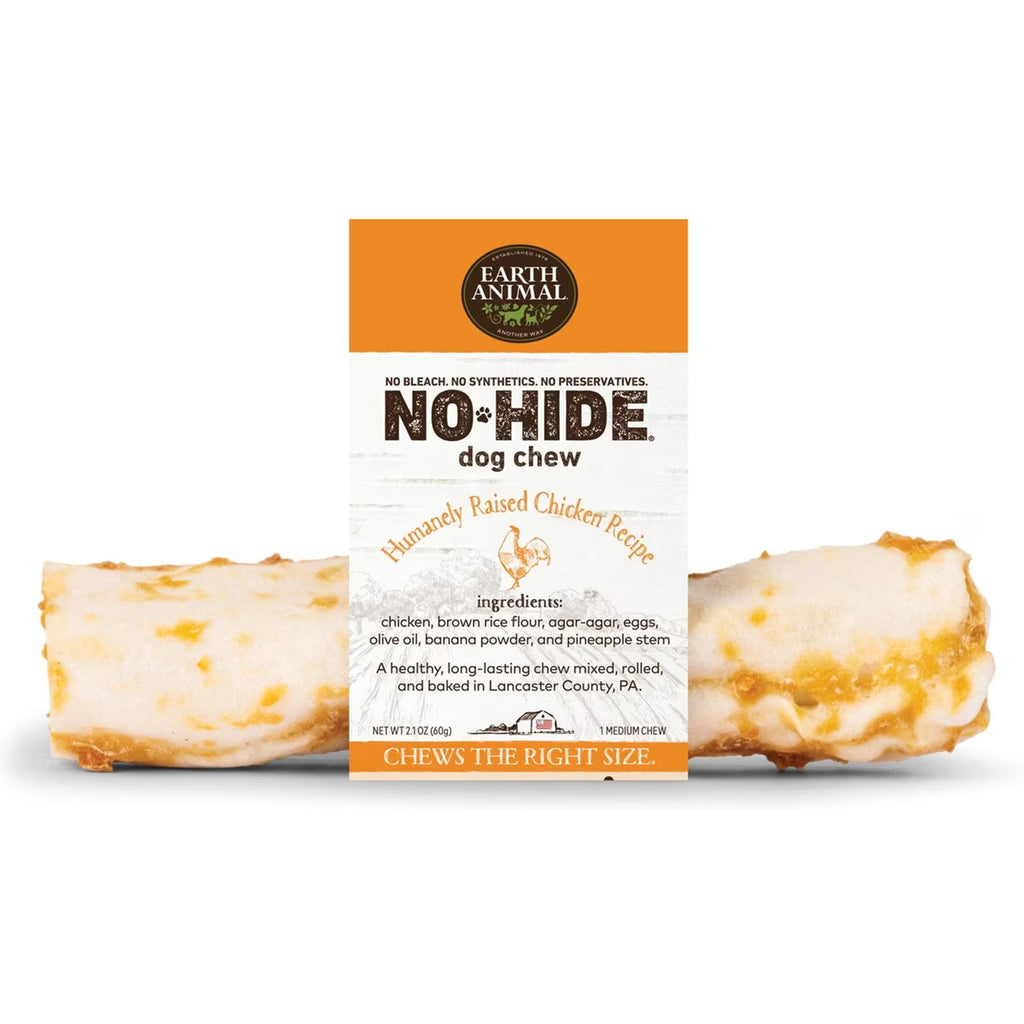 Earth Animal No-Hide Dog Chew Humanely Raised Chicken Recipe, 1 count