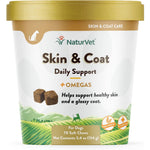 Load image into Gallery viewer, NaturVet Skin &amp; Coat Plus Breath Aid Soft Chews Skin &amp; Coat Supplement for Dogs, 70 count
