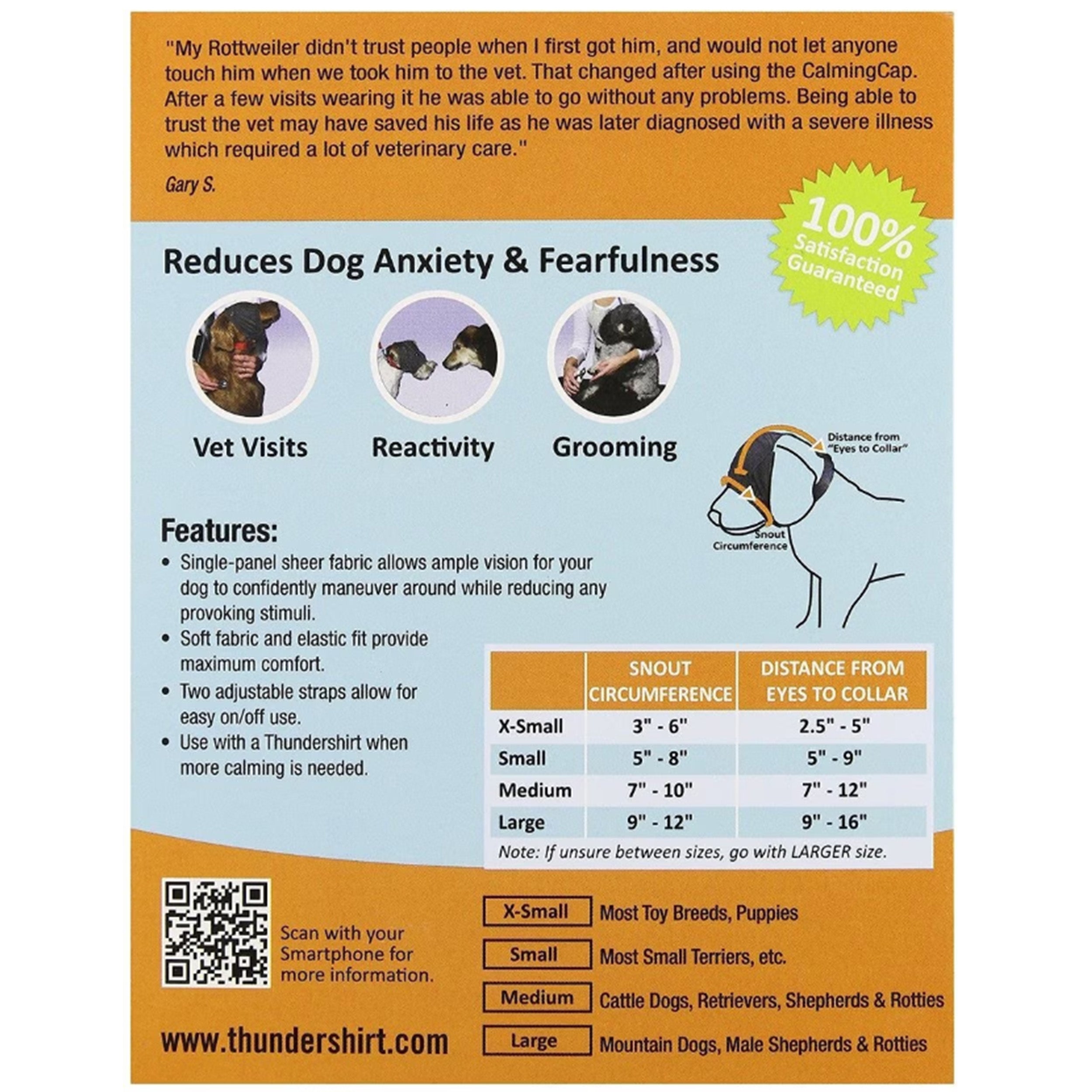 ThunderCap Calming Cap for Dogs
