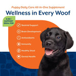 Load image into Gallery viewer, NaturVet Puppy Daily Care All-In-One Hickory Smoked Bacon Flavored Supplement for Dogs, 60 count
