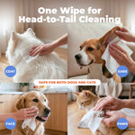 Load image into Gallery viewer, Best Pet Supplies Oatmeal Unscented Soothing Cat &amp; Dog Grooming Wipes, 100 count
