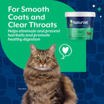 Load image into Gallery viewer, NaturVet Hairball Help! Digestion Salmon &amp; Bacon Flavored Supplement for Cats, 60 count
