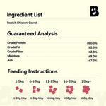 Load image into Gallery viewer, Freeze Dried Rabbit, Chicken &amp; Carrot Dog &amp; Cat Treats, 3.5oz
